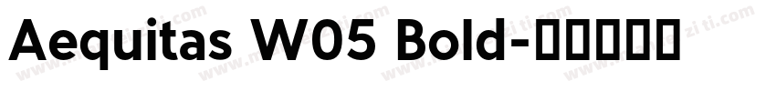 Aequitas W05 Bold字体转换